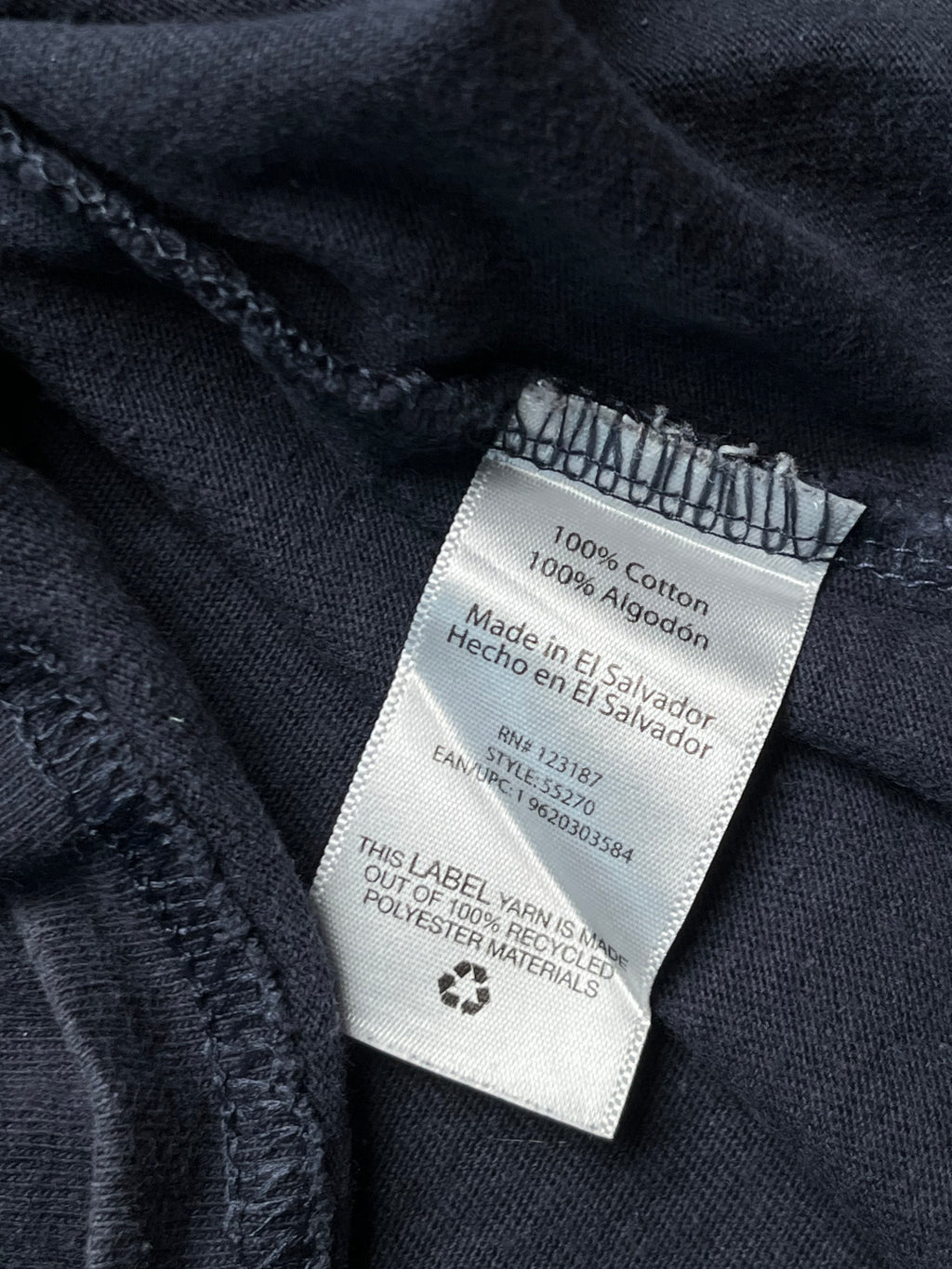 Wrangler Navy Blue Workwear Tee - L