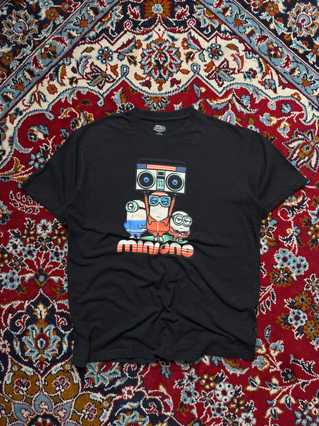 Illumination Minions Boombox Graphic Black TEE - M