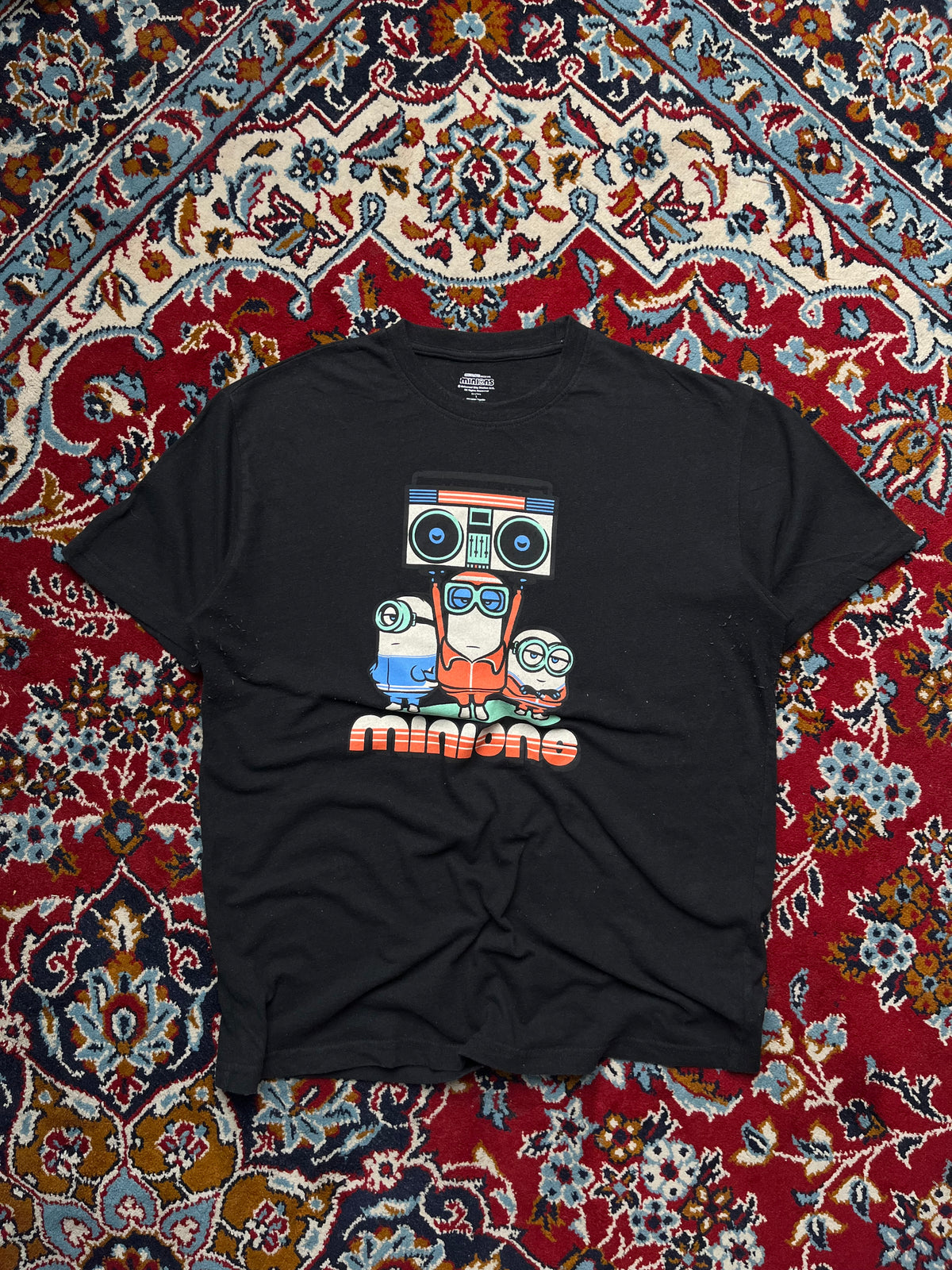 Illumination Minions Boombox Graphic Black TEE - M