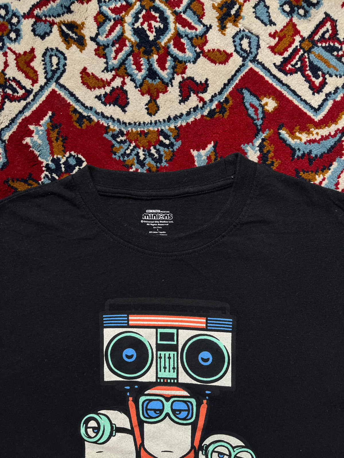 Illumination Minions Boombox Graphic Black TEE - M