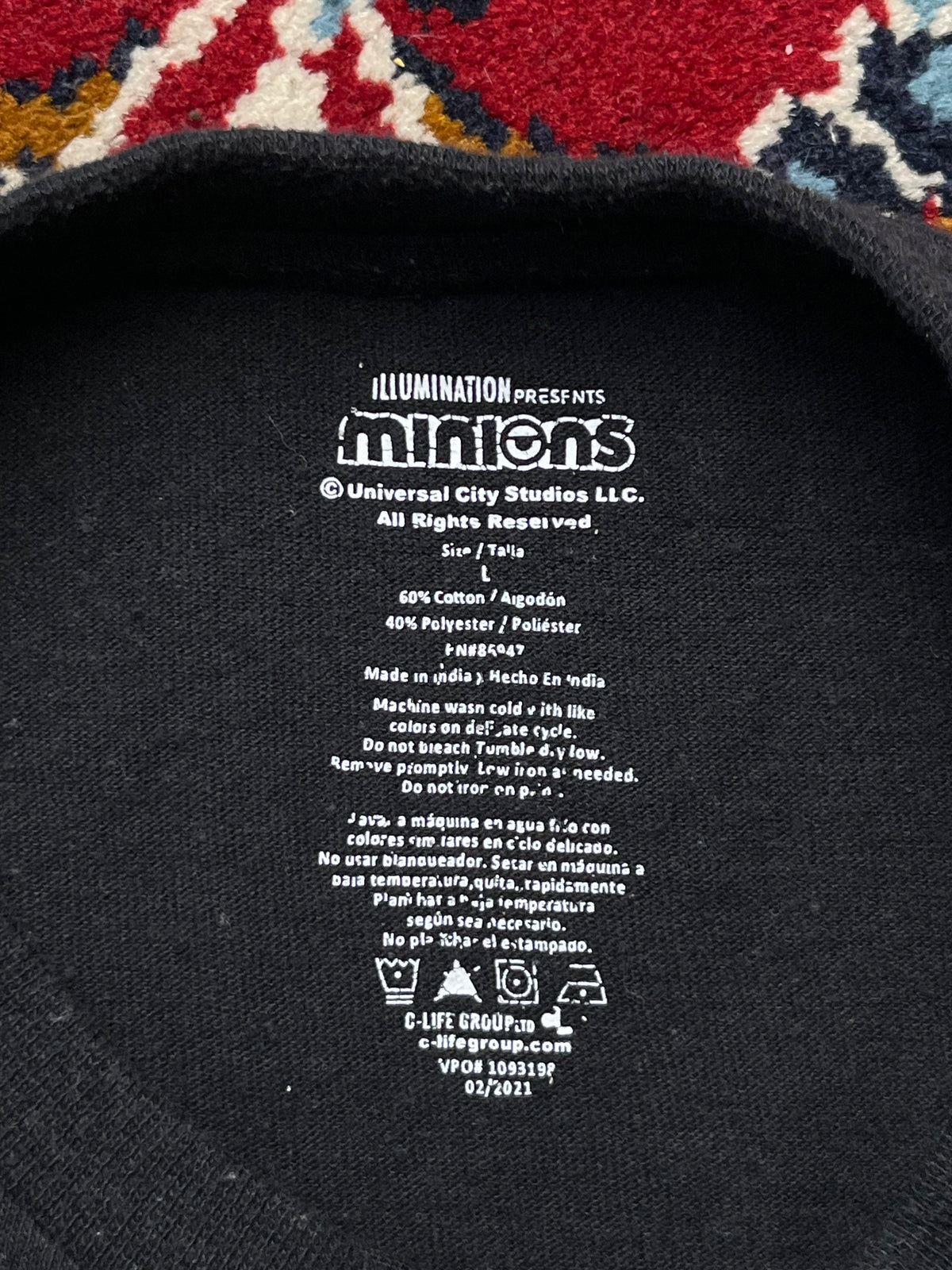 Illumination Minions Boombox Graphic Black TEE - M