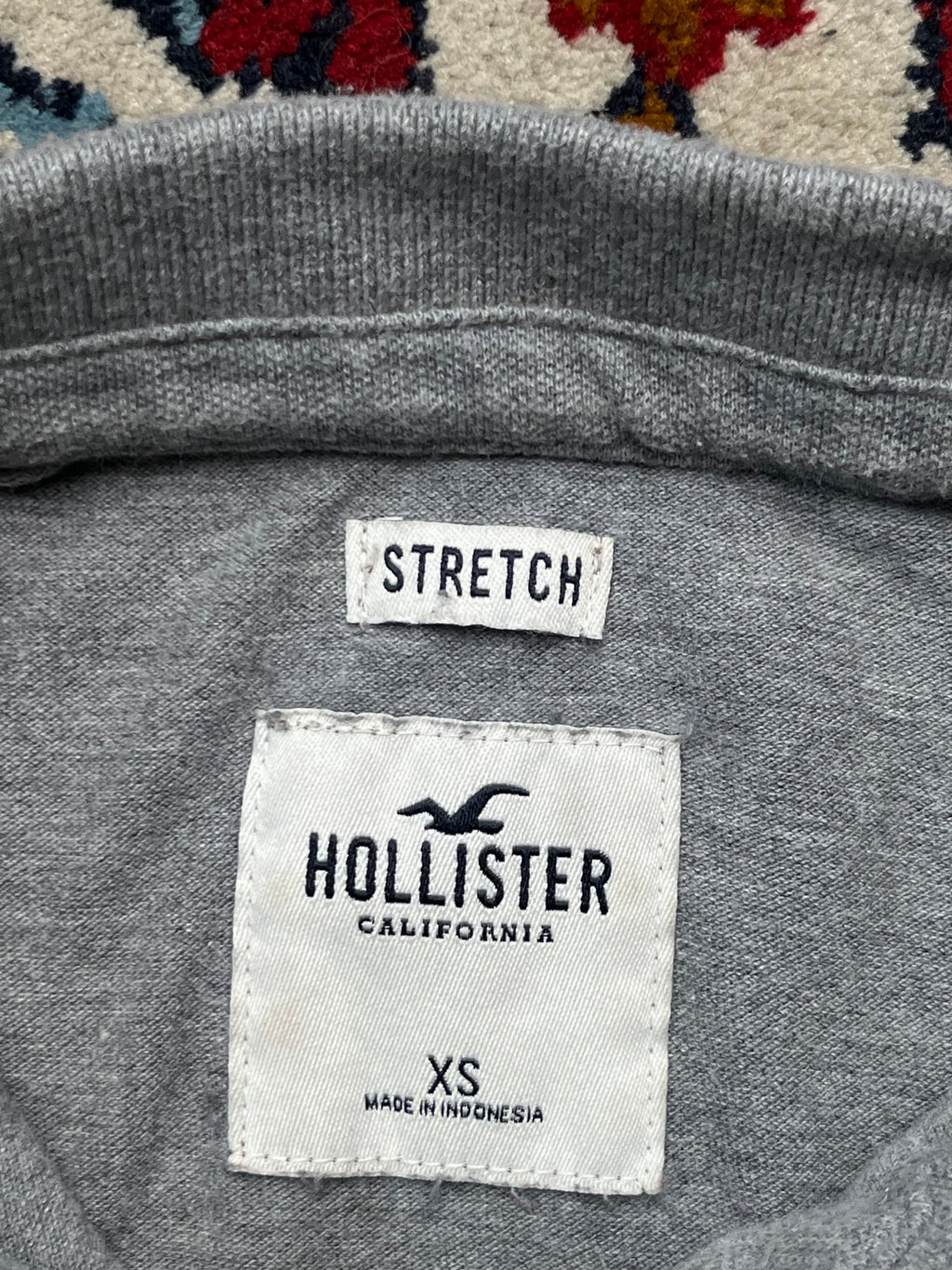 Hollister Grey Polo Women Tee - XS