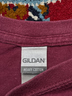 Vintage Gildan Maroon Graphic TEE - M