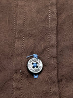 Burberry  Brown Jacquard Floral Button Down Shirt - M