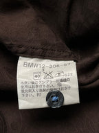 Burberry  Brown Jacquard Floral Button Down Shirt - M