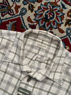 Vintage Landhaus C&A Trachten Plaid Bavarian Oktoberfest Metal Button Down Shirt - L