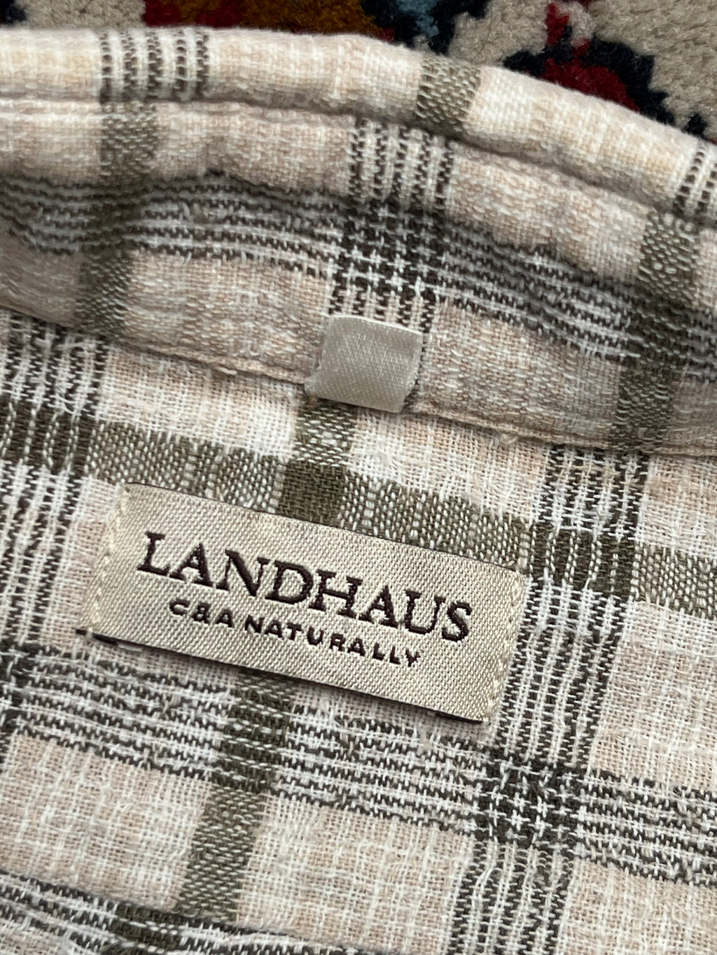 Vintage Landhaus C&A Trachten Plaid Bavarian Oktoberfest Metal Button Down Shirt - L