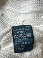 Polo Ralph Lauren White Cable Knit Full Zip Cotton Cardigan - XL