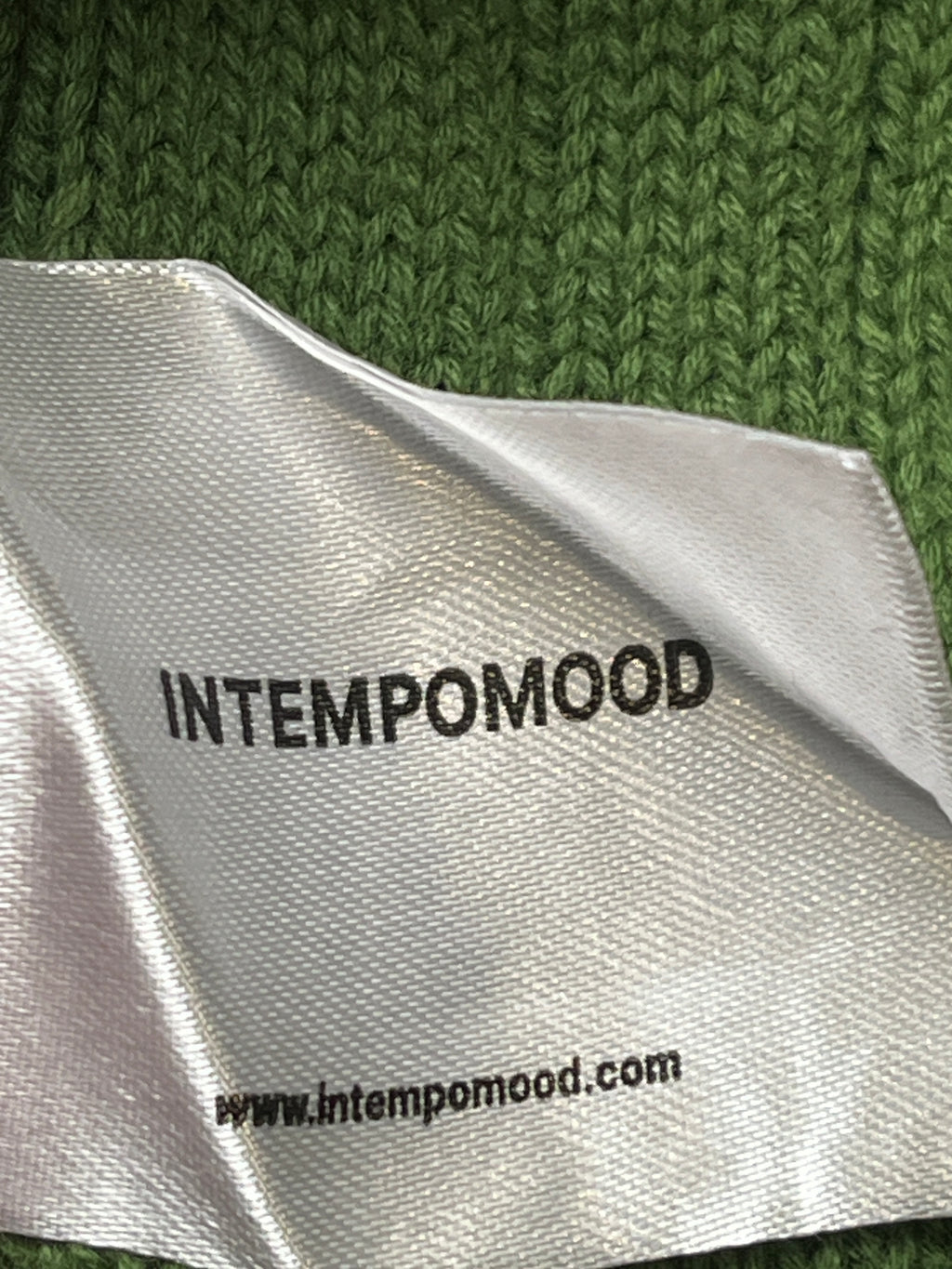 Intempomood Green Cable Knit Crewneck Pullover Sweater - L