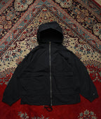 Nike Sportswear Black Ripstop Cotton Hooded Utility Parka Jacket - L