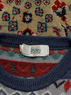 Vintage Grand Slam Munsingwear Fair Isle Aztec Geometric Knit Sweater - M