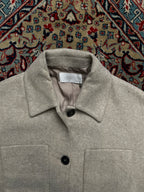 VISIT IN NEW YORK Wool Button-Up Shacket - S
