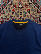 Hugo Boss Regular Fit Cotton Wool Knit Crewneck Pullover Sweater - M