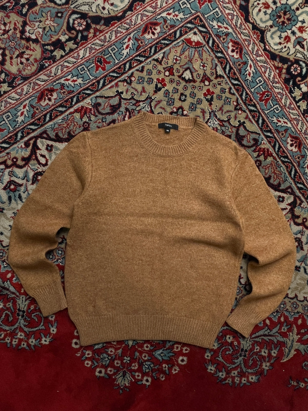 TOPTEN Wool Marled Knit Crewneck Sweater - M