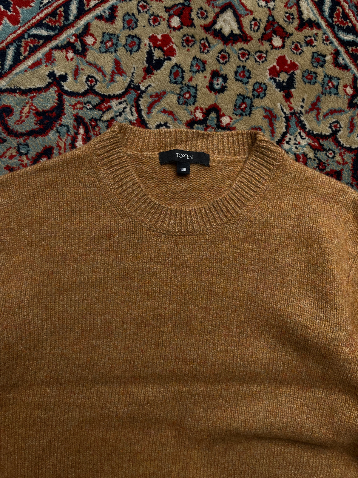 TOPTEN Wool Marled Knit Crewneck Sweater - M