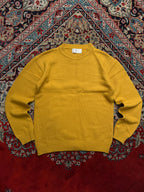 Ailla Seoul Mustard Yellow Lambswool Knit Crewneck Sweater - S