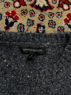 Banana Republic Donegals Fleck Textured Ribbed Knit Sweater - L