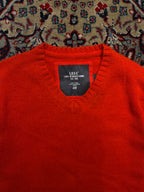 H&M L.O.G.G. Orange Wool V-Neck Sweater - M