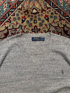 Polo Ralph Lauren Heather Grey Cotton Crewneck Sweater - XL