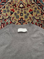 GENTLECOVER Heather Grey Fine Knit Crewneck Sweater - S