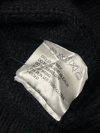 ORDINAIRE Black Boatneck Fitted Waist Knit Sweater - L
