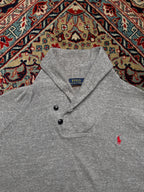 Polo Ralph Lauren Heather Grey Cotton Sweater - L