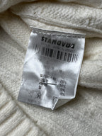 GENERAL IDEA Off-White Cable Knit Crewneck Sweater - M