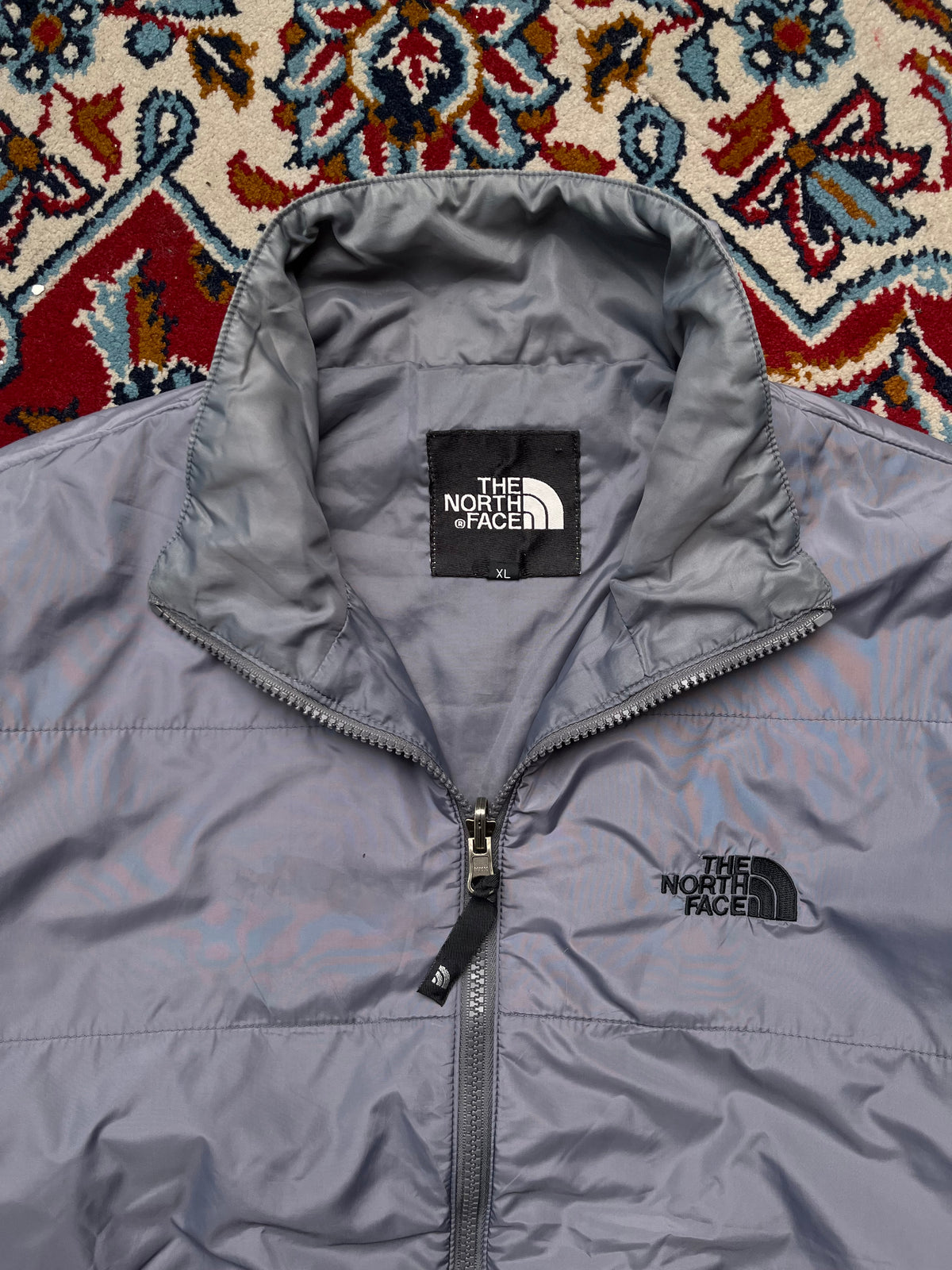 Vintage The North Face Grey Lightweight Insulated Puffer Jacket - L