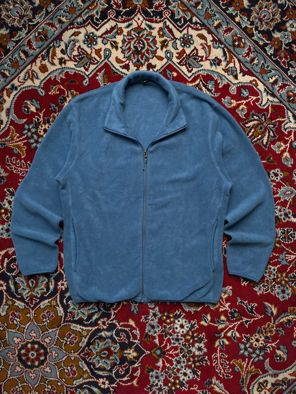 Uniqlo Blue Full Zip High Neck Polar Fleece Jacket - M