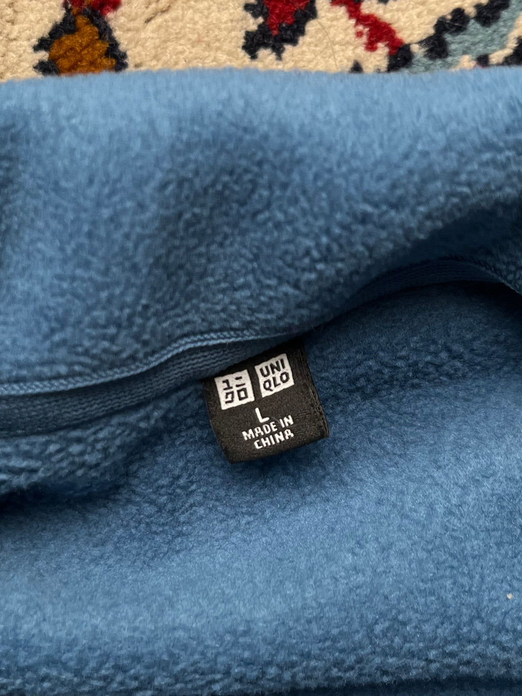 Uniqlo Blue Full Zip High Neck Polar Fleece Jacket - M
