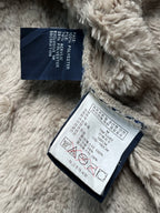 Tommy Hilfiger Faux Suede Sherpa Lined Raw Hem Jacket - L