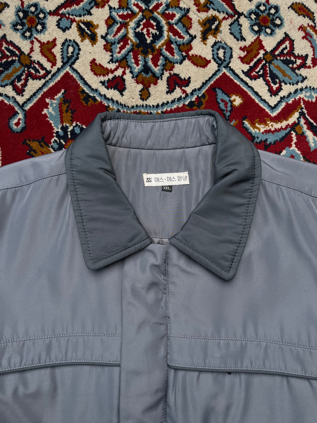 Vintage Grey Insulated Workwear Bomber jacket - XL