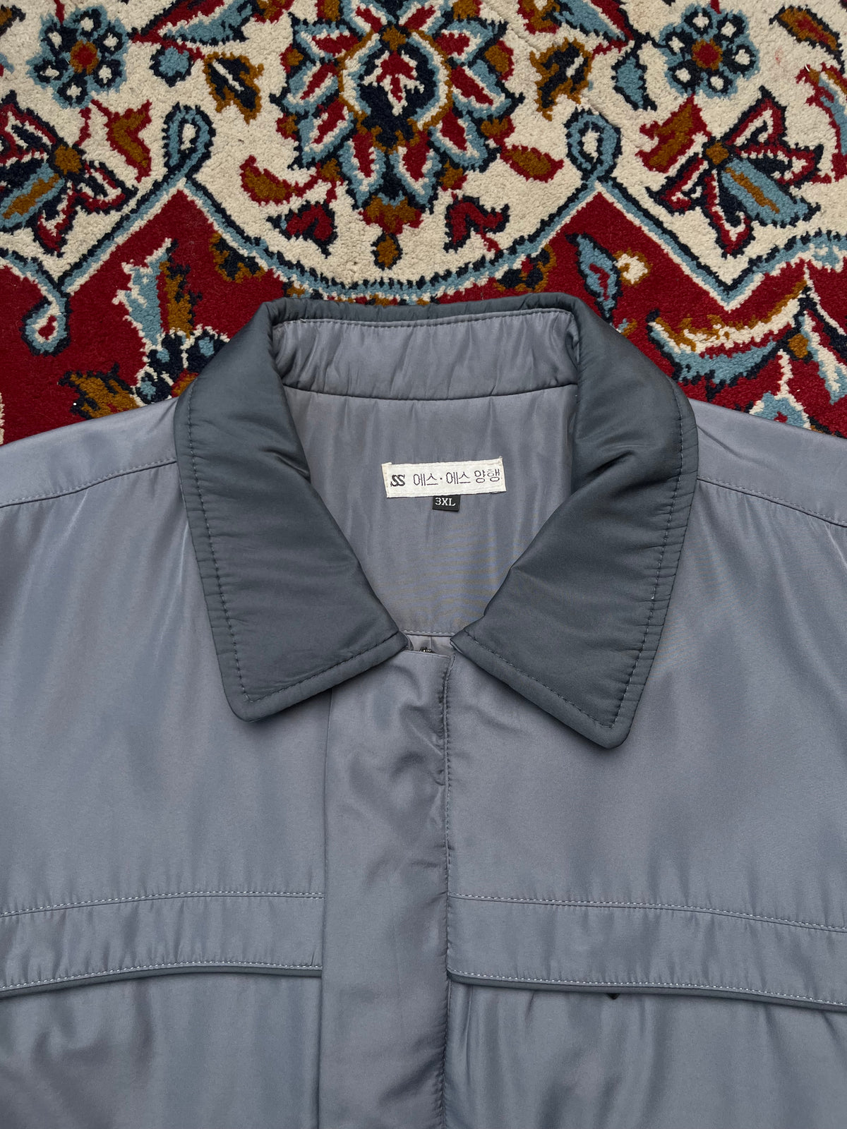 Vintage Grey Insulated Workwear Bomber jacket - XL