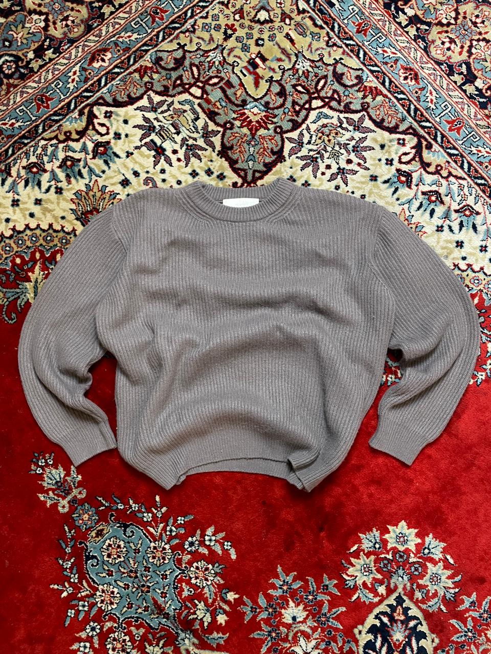 One Button Grey Sweater