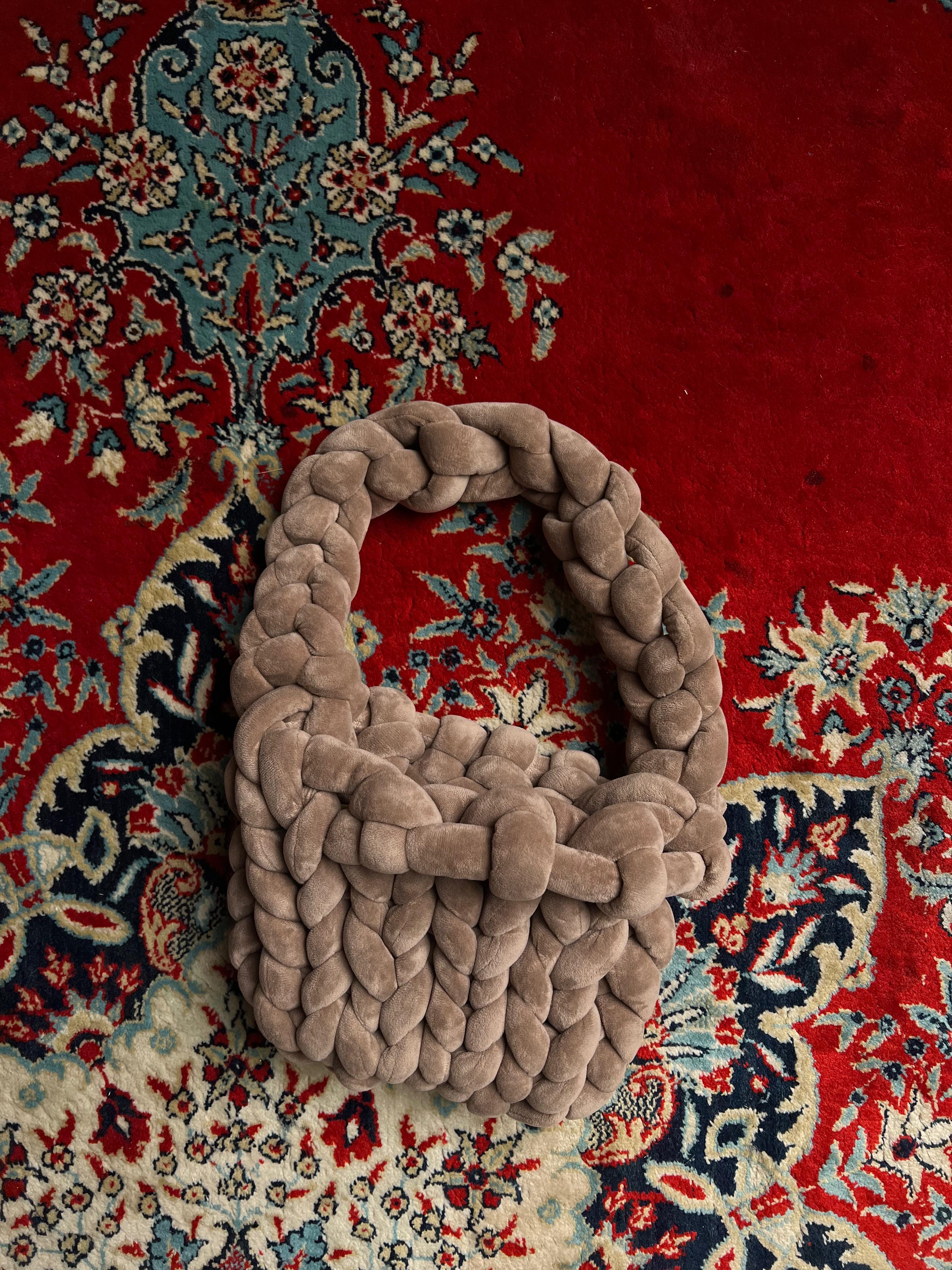 Chunky Yarn Handmade knit bag