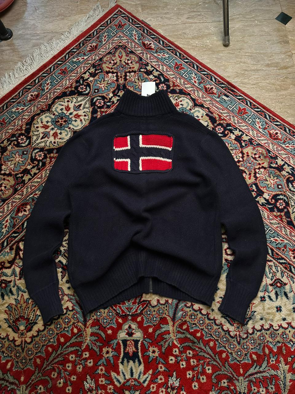 NAPAPIJRI WOOL SLIM FIT ZIPPPER