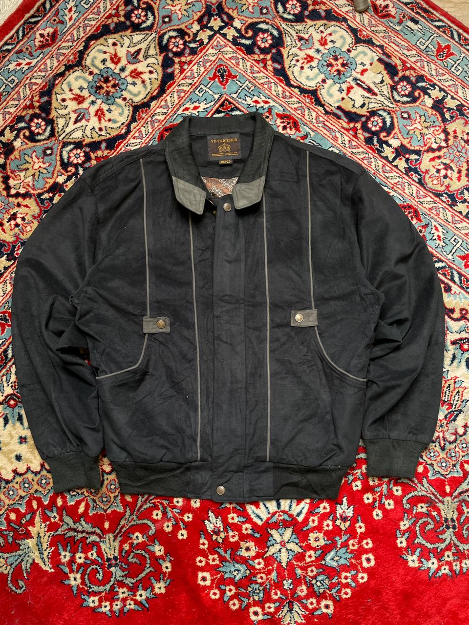 Vinta Iceclub VINTAGE RELAXED SUEDE BOMBER JACKET