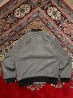 ManStar VINTAGE BOXYFIT TEXTURED WOOL BOMBER JACKET