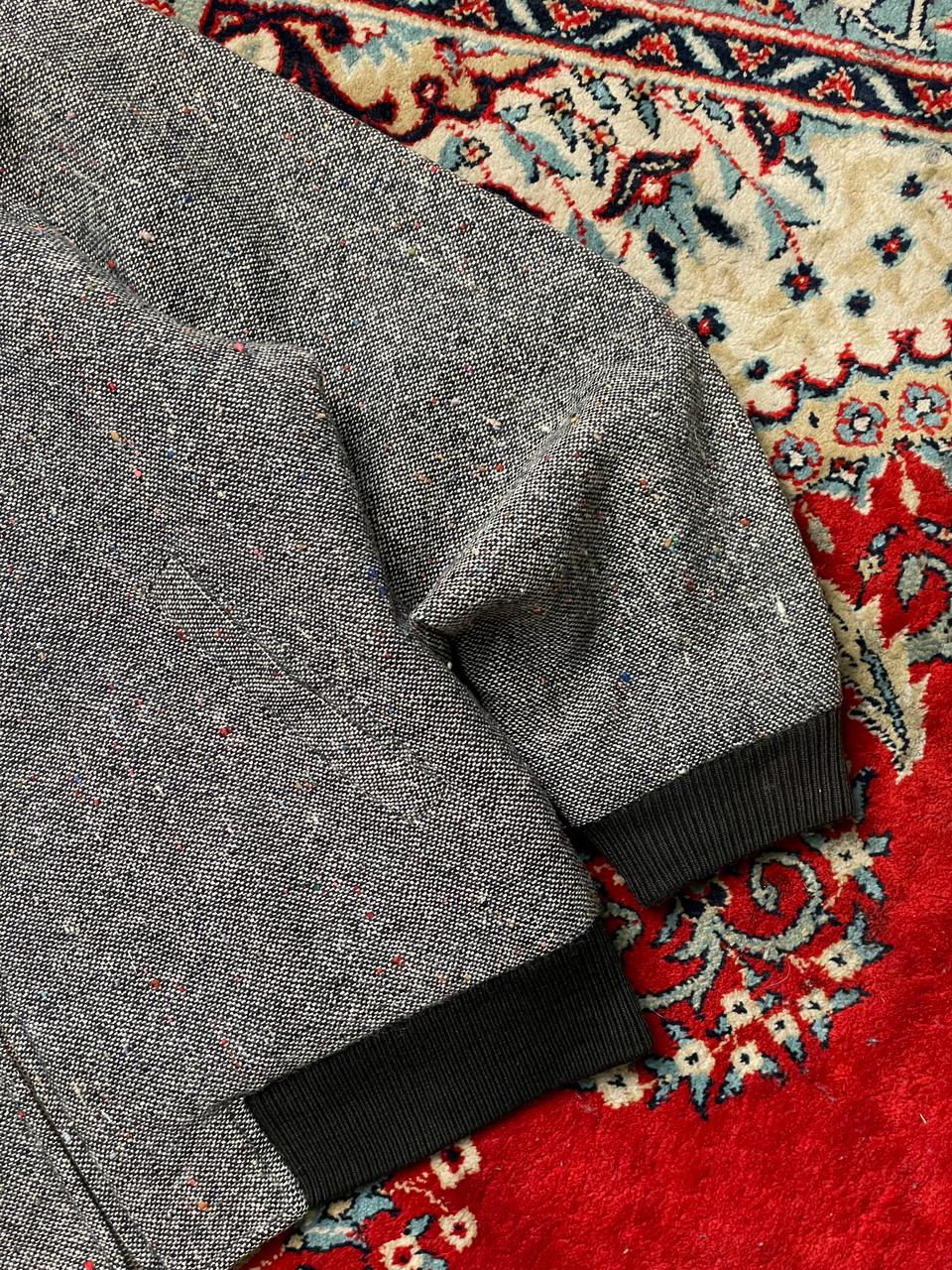 ManStar VINTAGE BOXYFIT TEXTURED WOOL BOMBER JACKET