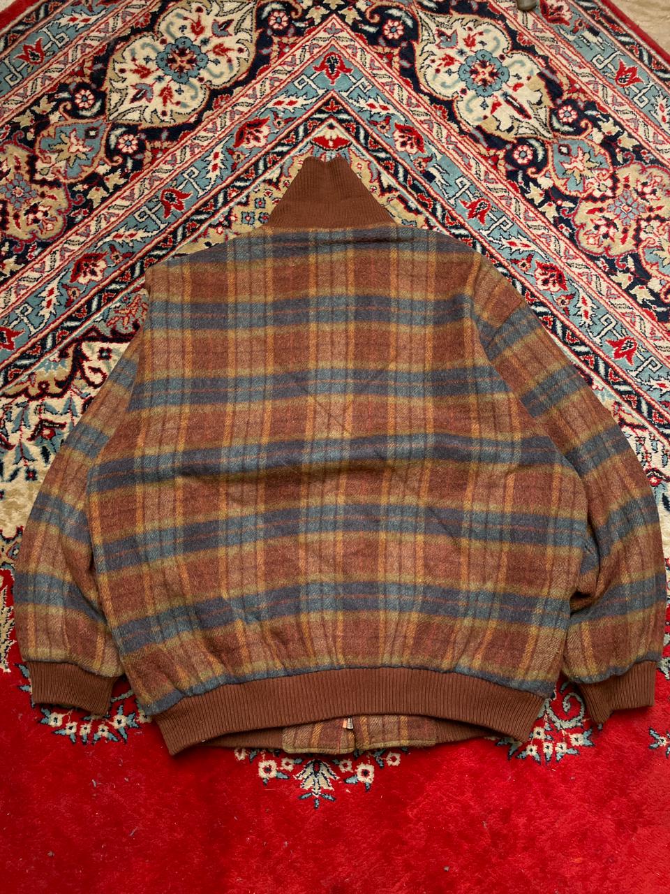 lacoste VINTAGE RELAXED BOXY WOOL BOMBER