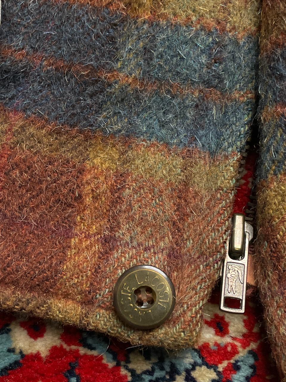 lacoste VINTAGE RELAXED BOXY WOOL BOMBER