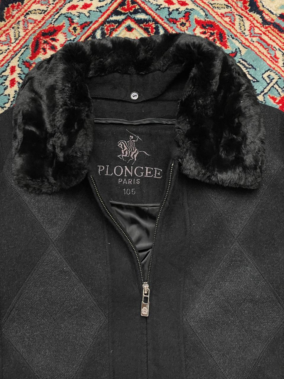 Plongee VINTAGE RELAXED WOOL-FUR  BOXY JACKET