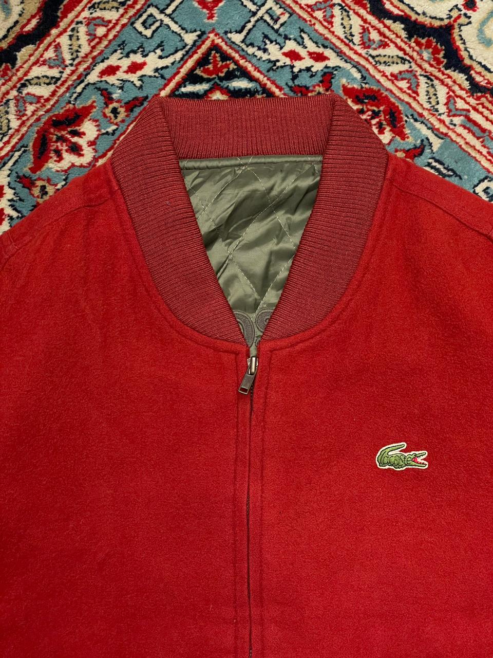 Lacoste VINTAGE BOXY WOOL BOMBER JACKET