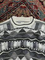 VINTAGE KNITTED RELAXED TEXTURED SWEATER