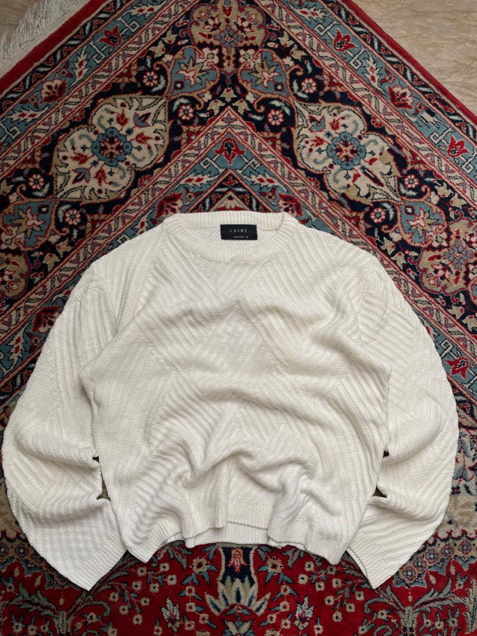 LAINE RELAXED KNITTED TEXTURED SWEATER