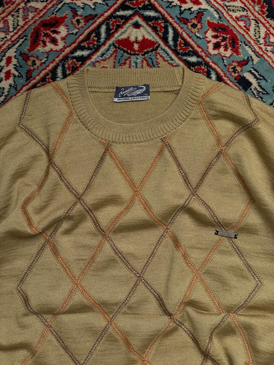 Crocodile VINTAGE KNITTED TEXTURED SWEATER