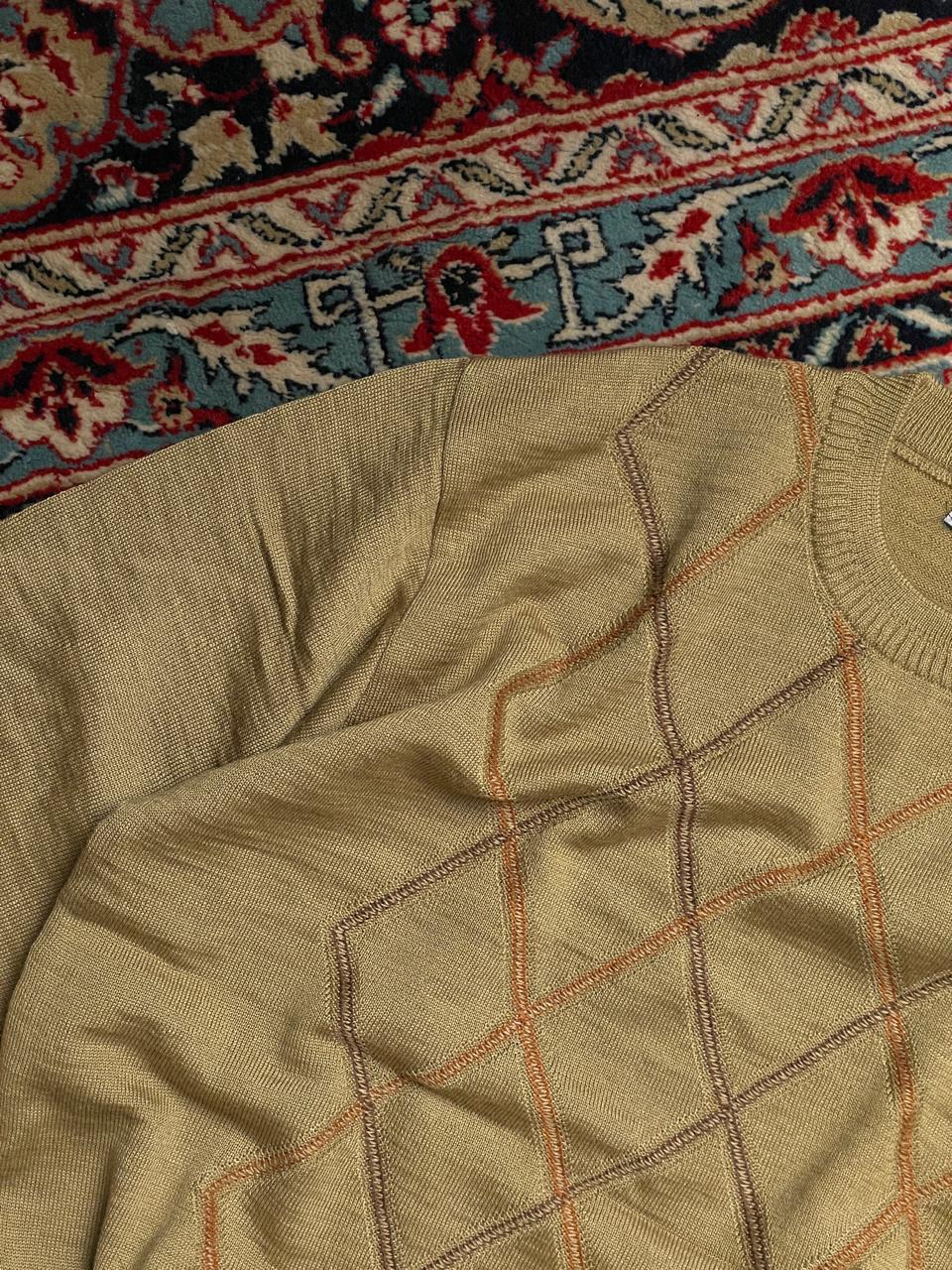 Crocodile VINTAGE KNITTED TEXTURED SWEATER