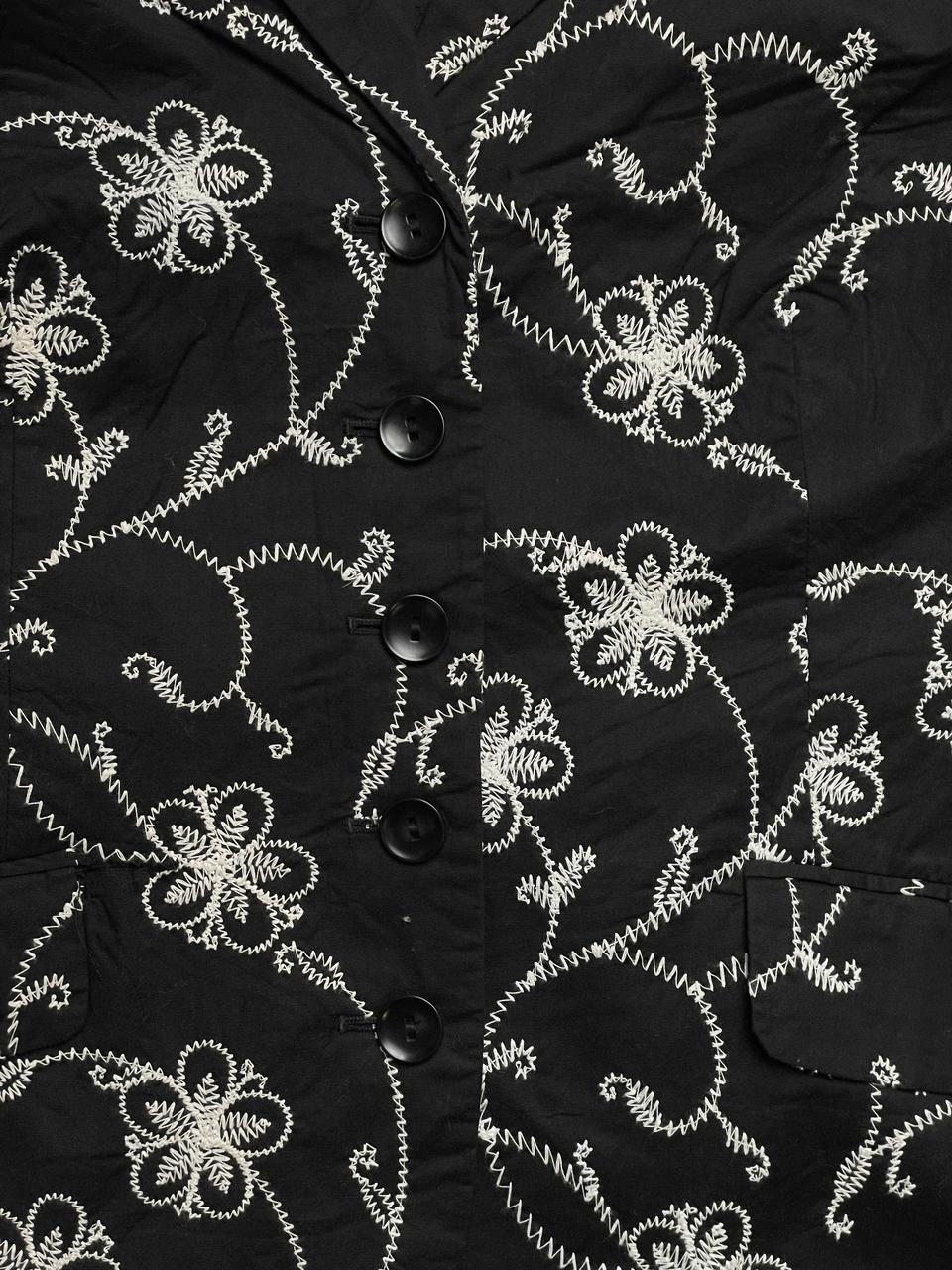 BONITA EMBROIDED COTTON BLAZER