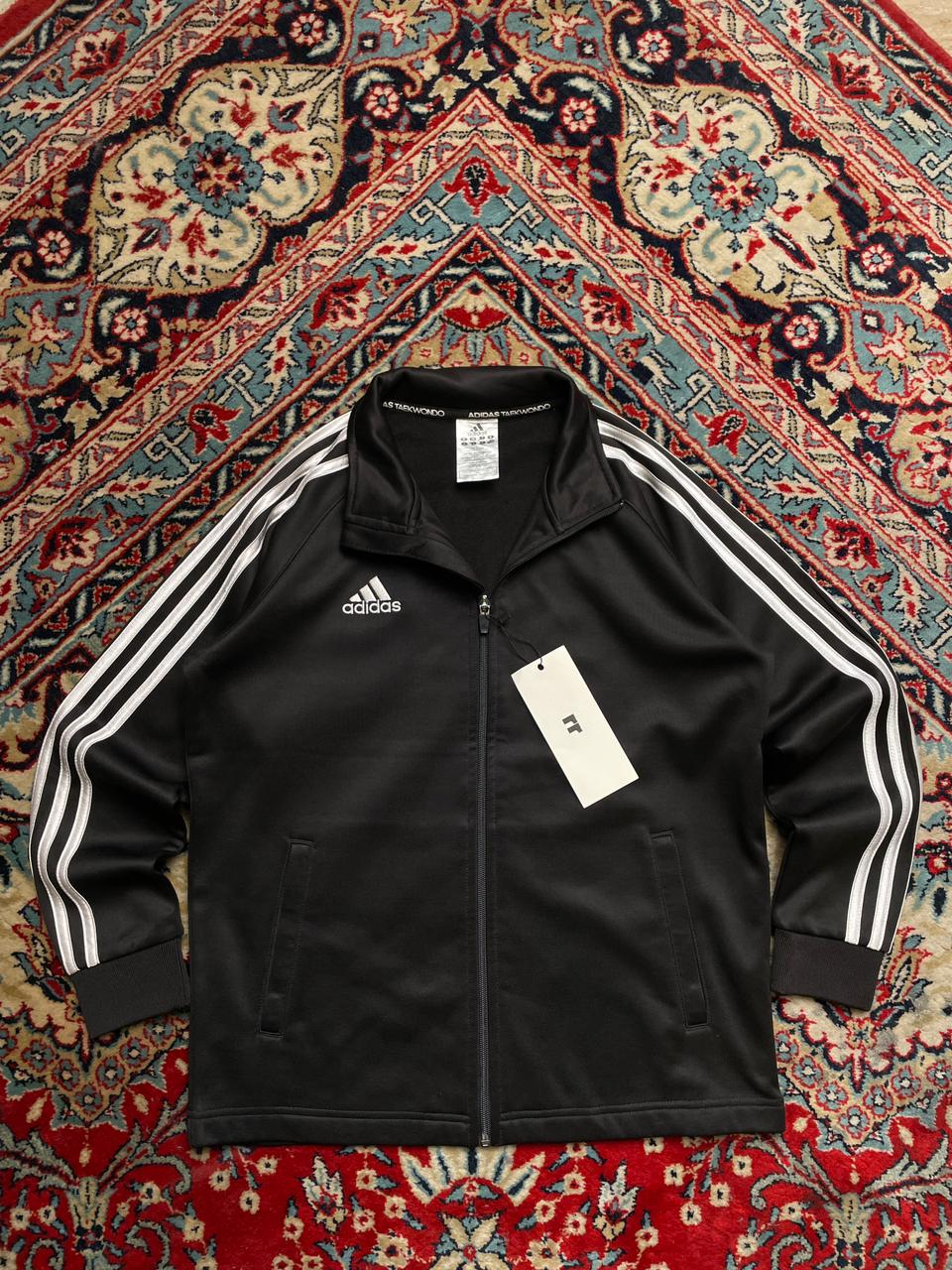 ADIDAS SILVER-STRIPED TRACK JACKET