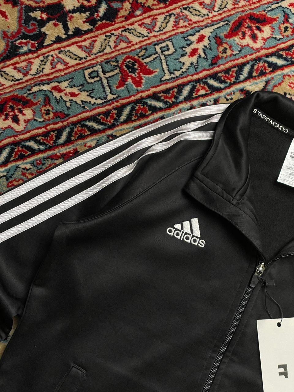 ADIDAS SILVER-STRIPED TRACK JACKET